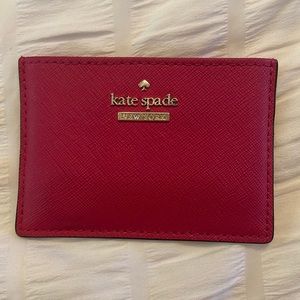Kate Spade card case Red